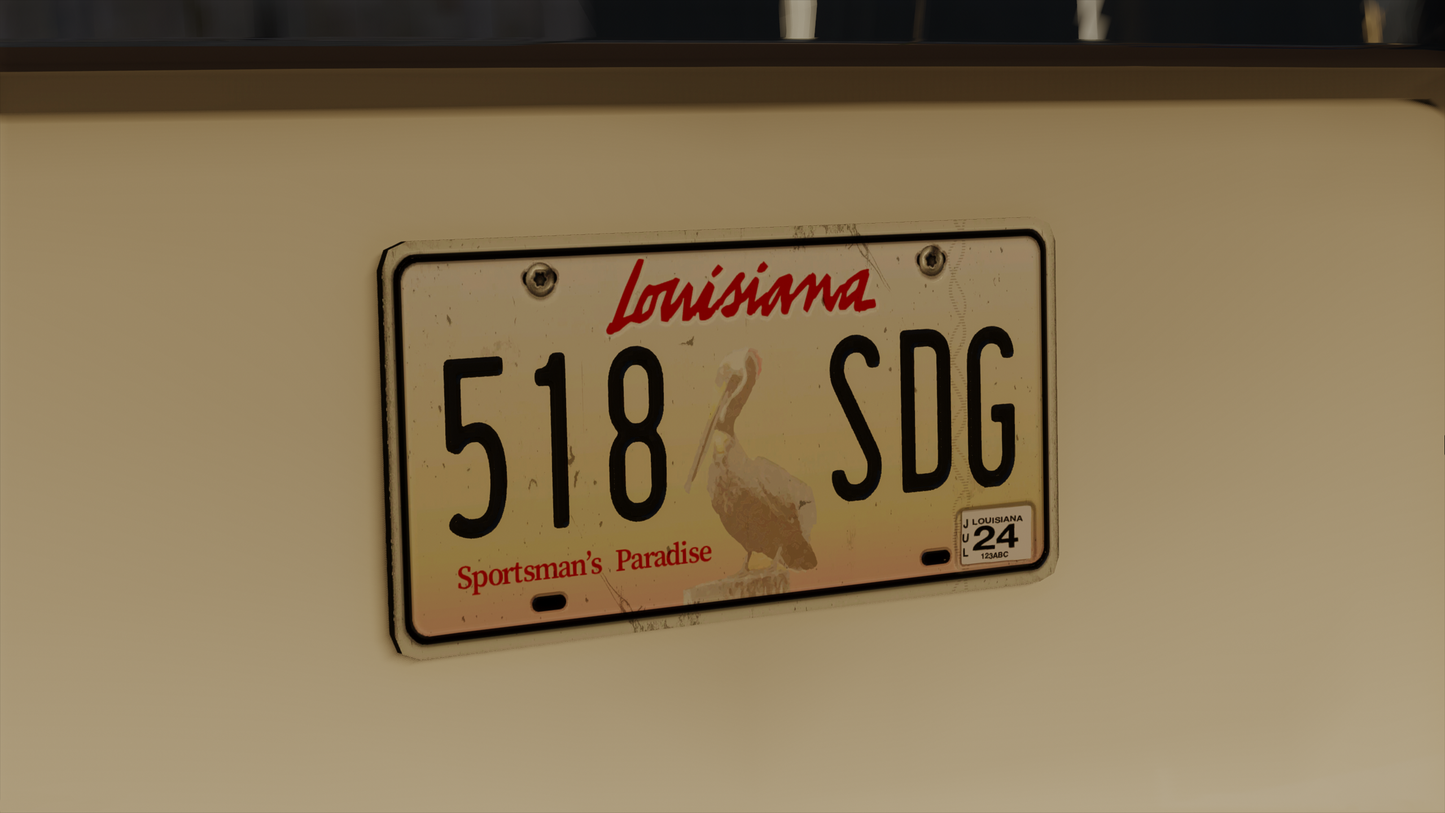 Louisiana Based License Plate Pack