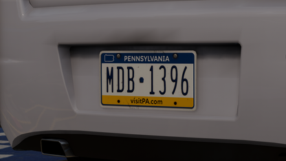 Pennsylvania Based License Plate Pack