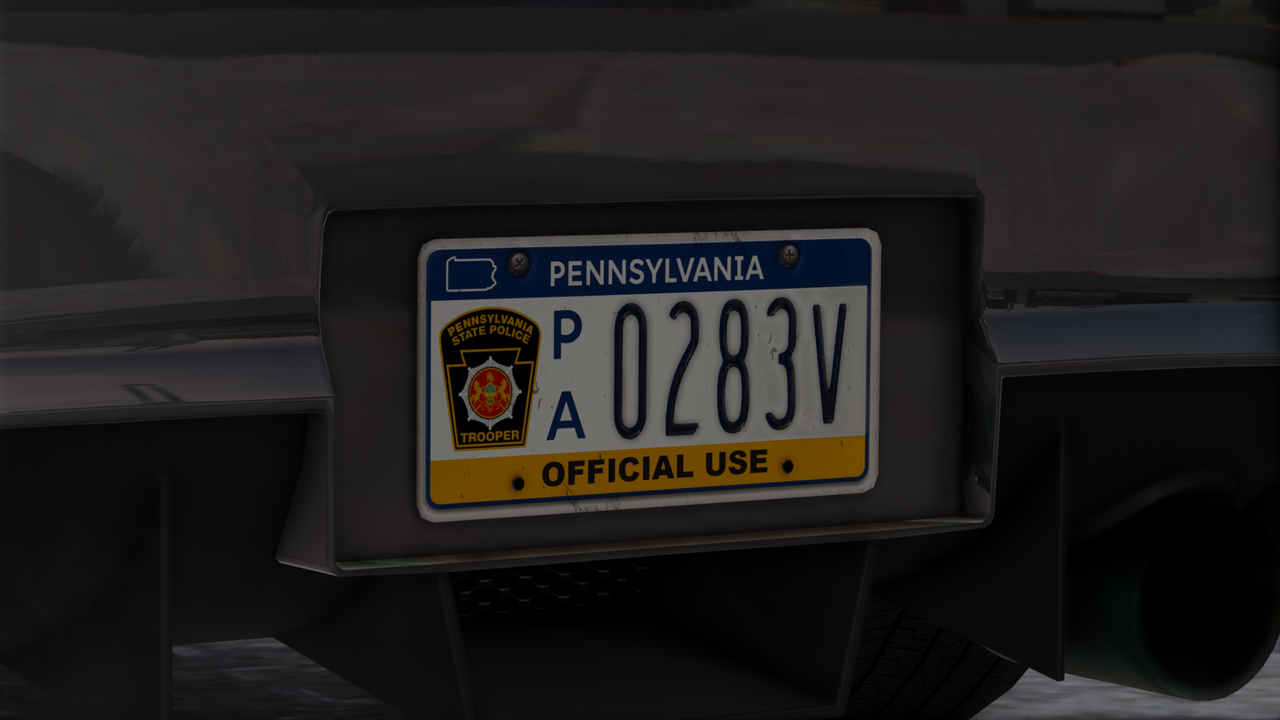 Pennsylvania Based License Plate Pack