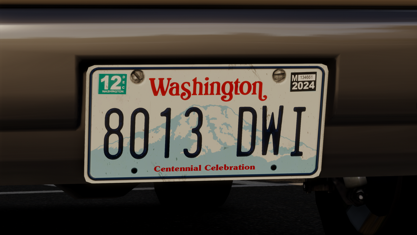 Washington Based License Plate Pack