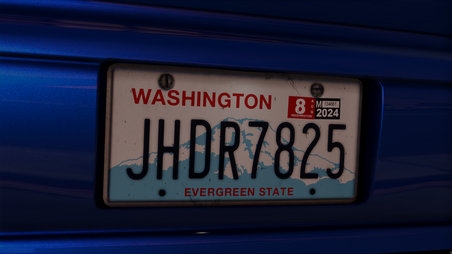 Washington Based License Plate Pack