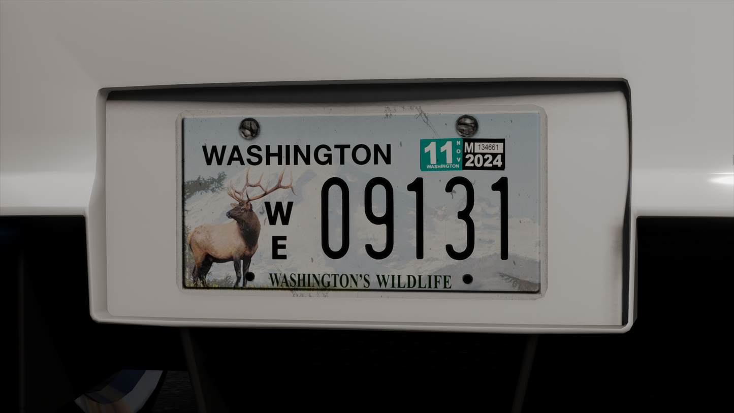 Washington Based License Plate Pack