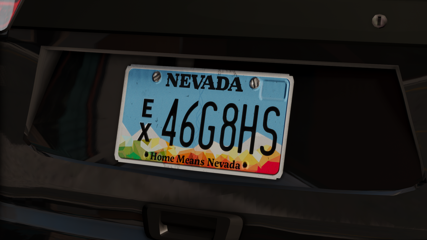 Nevada Based License Plate Pack