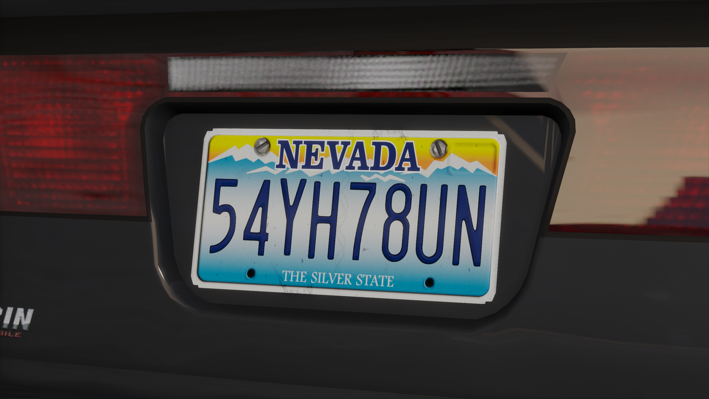 Nevada Based License Plate Pack