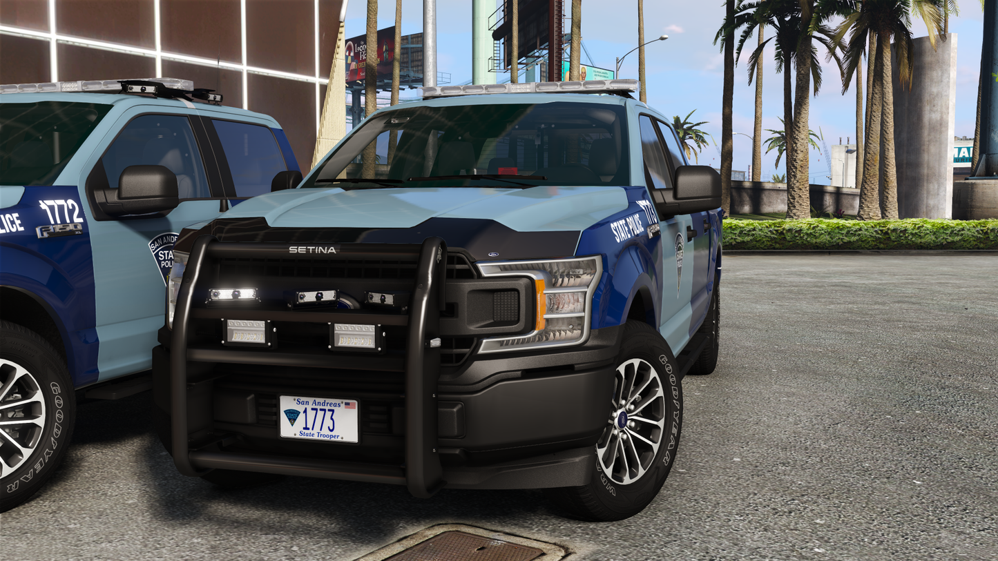 Massachusetts State Police Based F150s