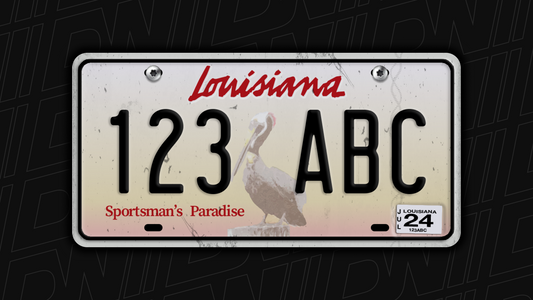 Louisiana Based License Plate Pack