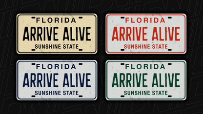 Arrive Alive Developer License Plate Pack