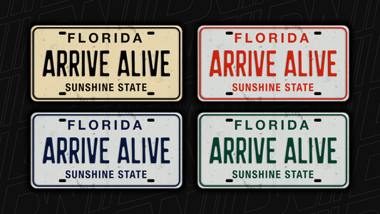 Arrive Alive Developer License Plate Pack