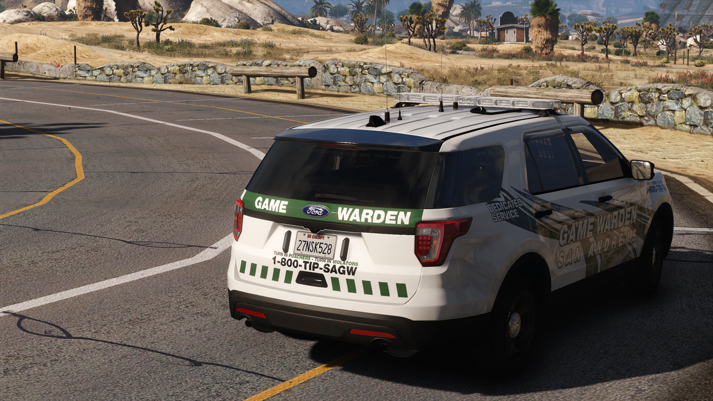 San Andreas Game Warden Livery Pack