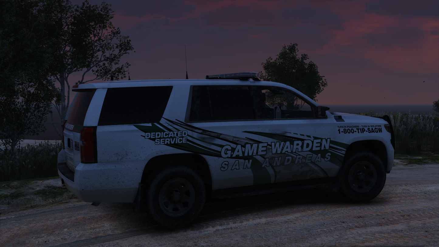 San Andreas Game Warden Livery Pack