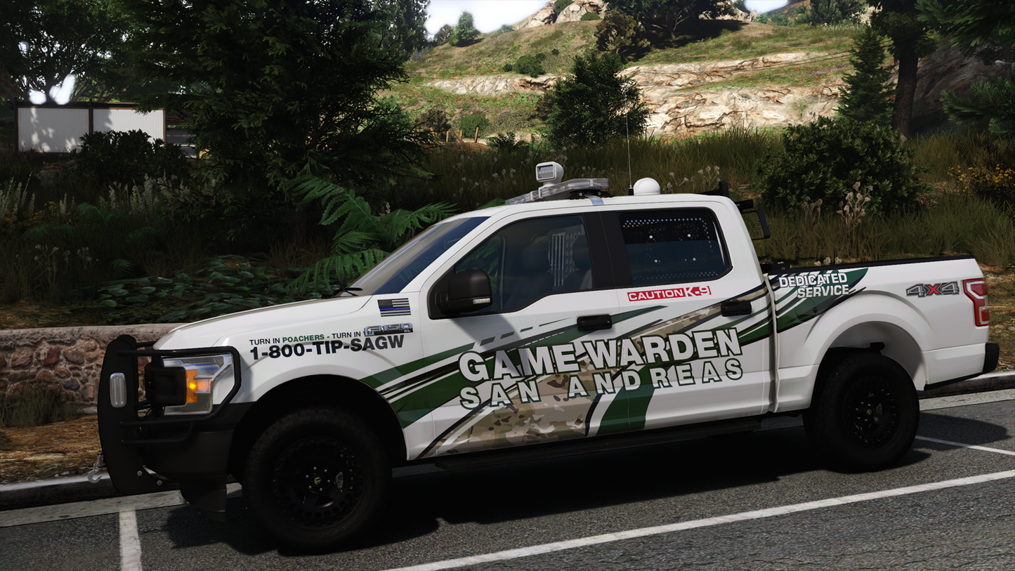 San Andreas Game Warden Livery Pack