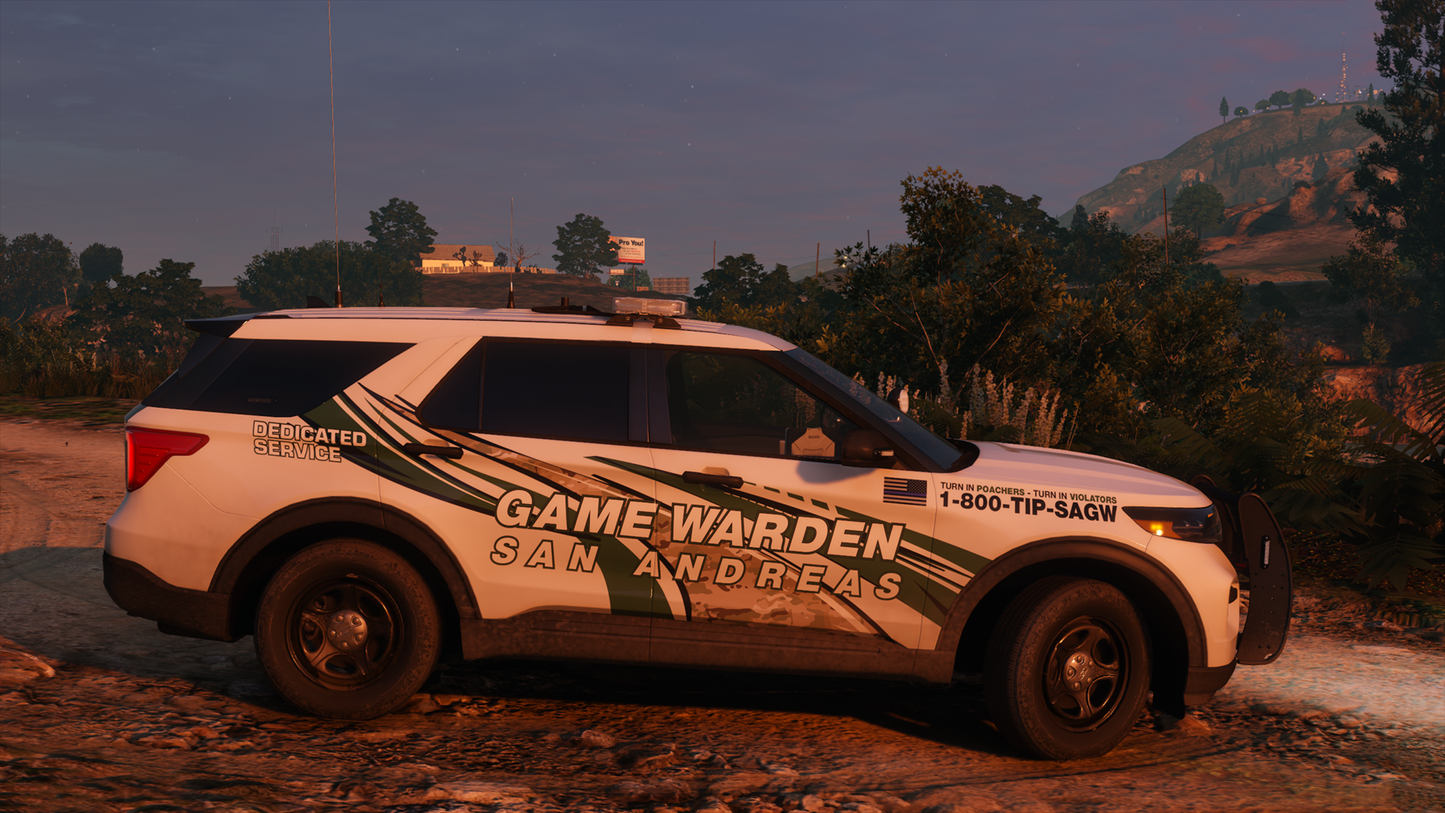 San Andreas Game Warden Livery Pack